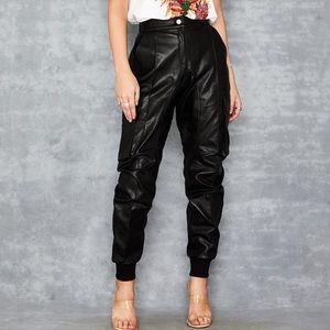 Black Vegan trousers